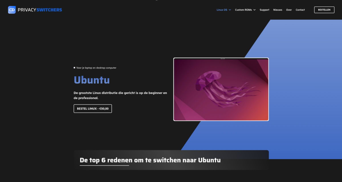 Ubuntu op je laptop of desktop PC - Privacy Switchers